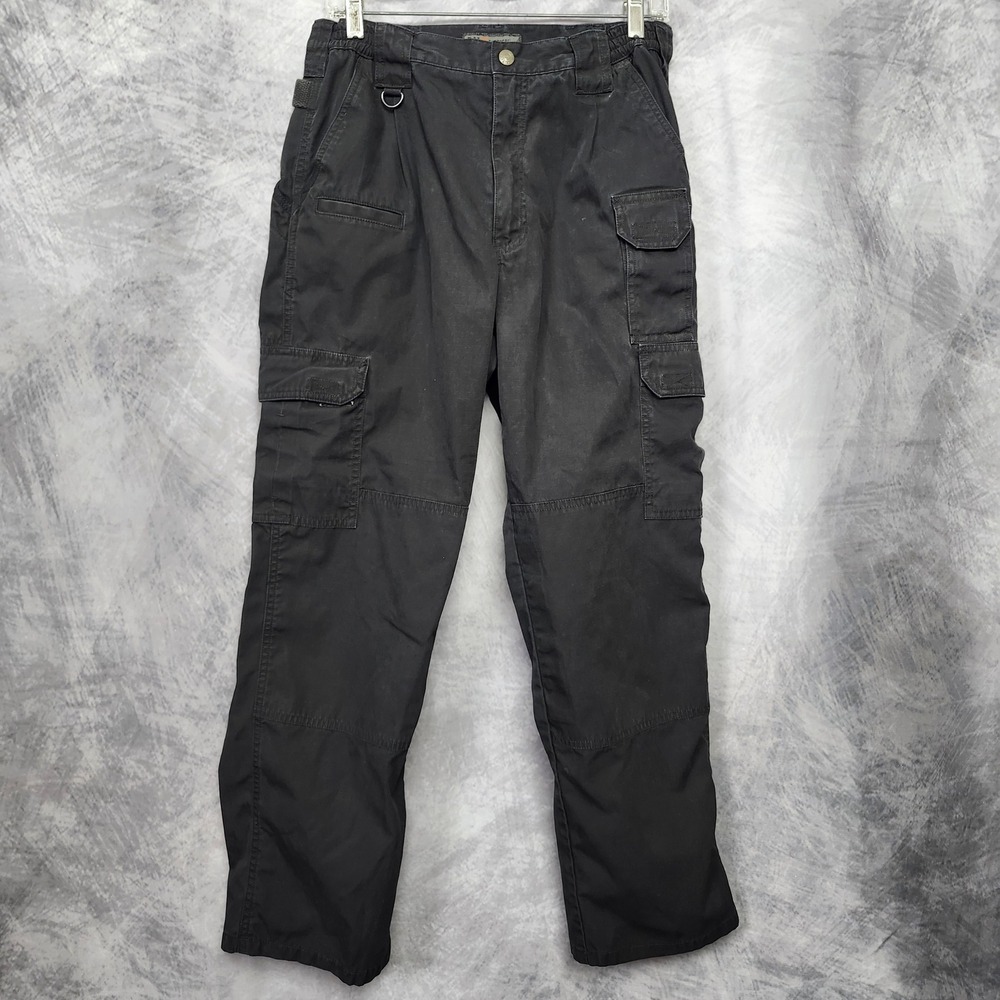 5.11 Tactical Taclite Pro Cargo Pants Mens 32x30 Black Ripstop Work Duty Uniform